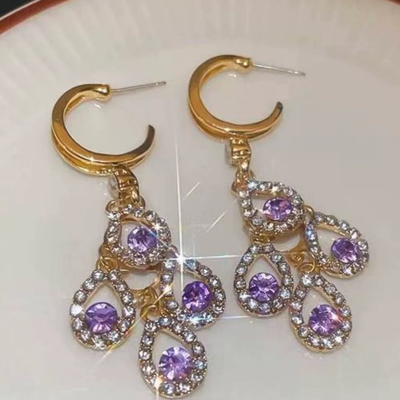 Water Drop Hoop Earrings – Elegant & Trendy