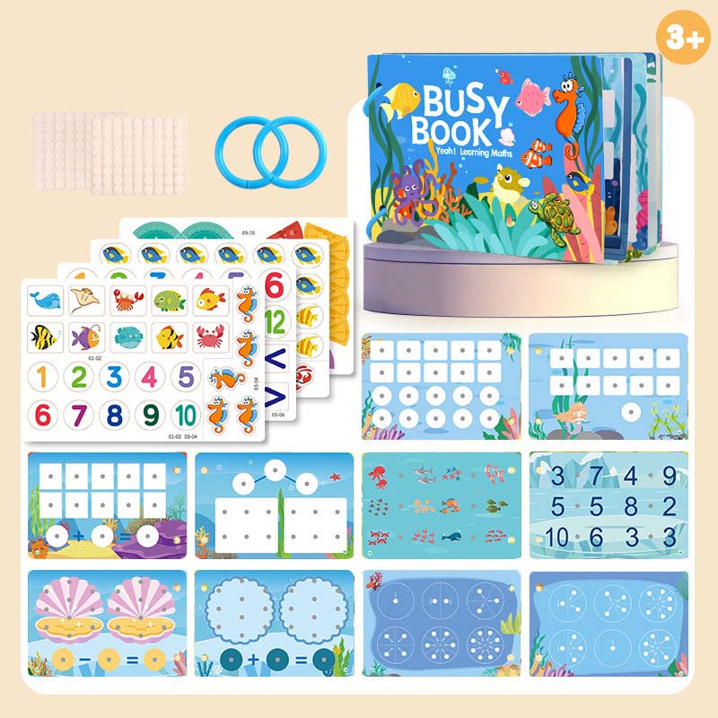 Montessori Busy Book for Toddlers – Sticker Learning Toy