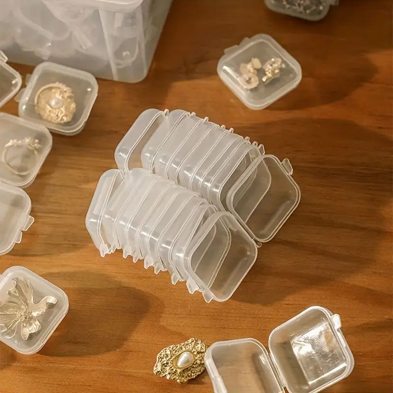 Clear Plastic Square Jewelry Storage Box
