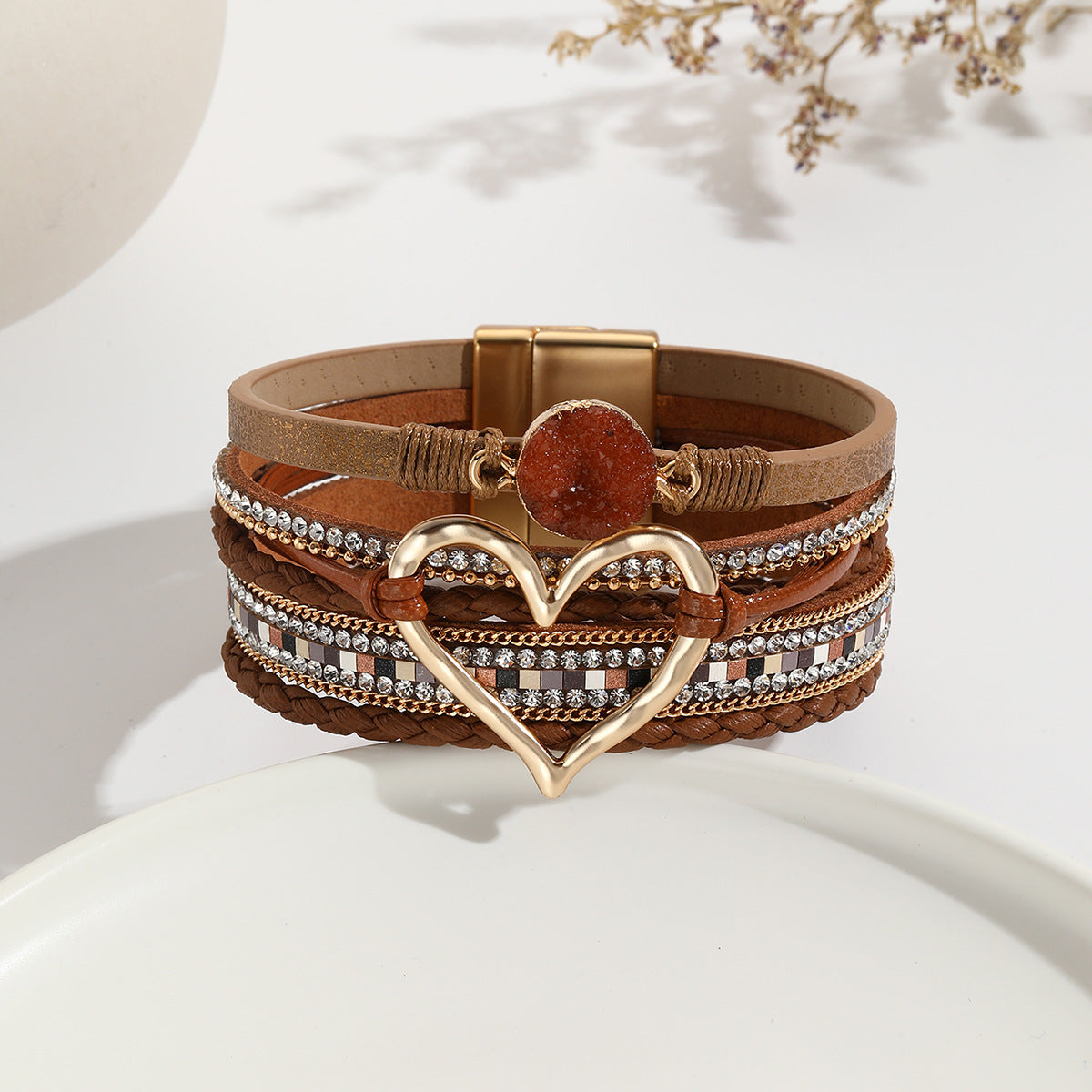 Bohemian Multi-layer Leather Bracelet Hand-woven Bracelet