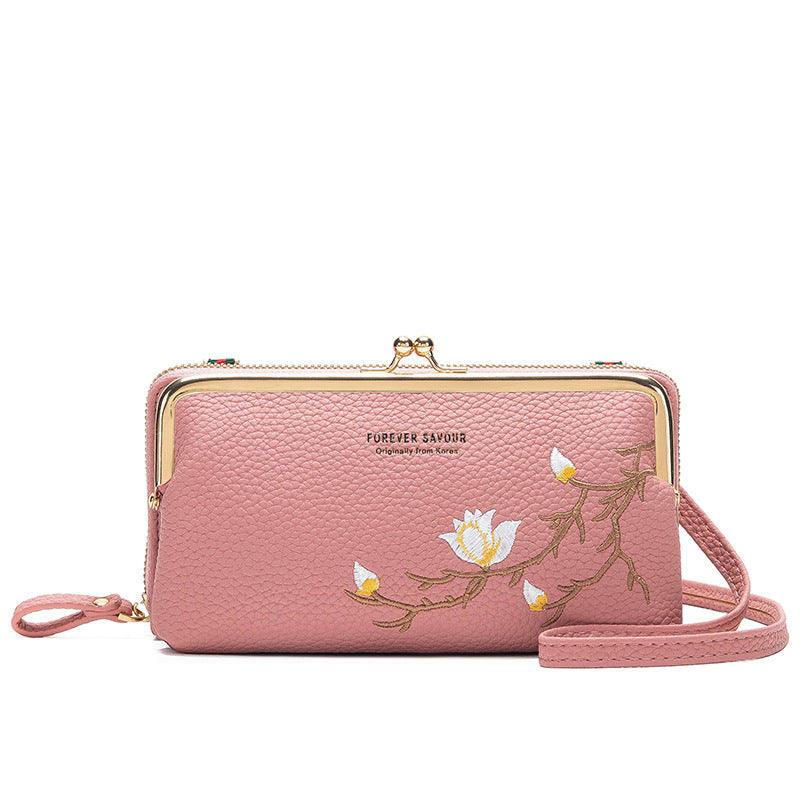 Elegant Embroidered Versatile Small Shoulder Bag