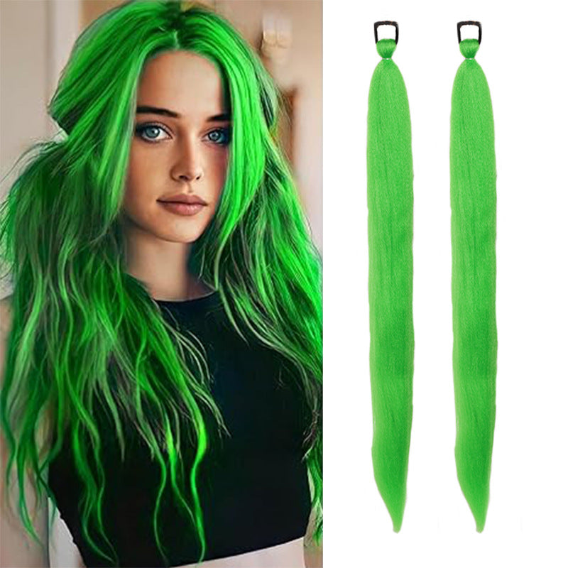 2pcs Ombre Jumbo Braiding Ponytail Extensions, 26-Inch Synthetic High Temperature Fiber Hair