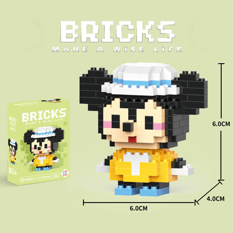 Cartoon Figurine Building Blocks