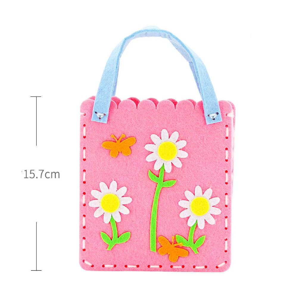 Children's cartoon sewing handbag, paste making material package, improve hands-on ability