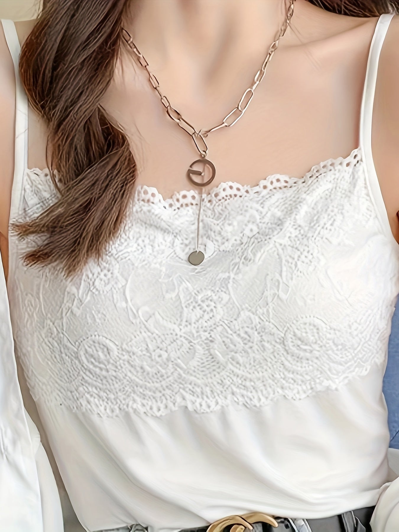 Women's Elegant Lace Camisole Tank Top
