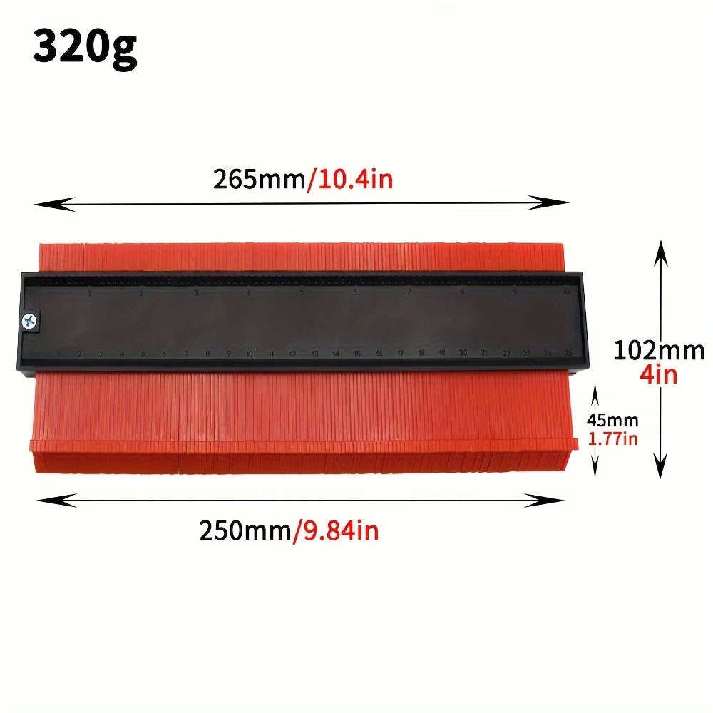 Professional Contour Gauge Profile Tool,Profile Gauge– Multi-Purpose Shape Duplicator for Woodworking, Tile & Auto Projects