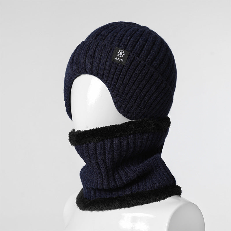 Unisex Winter Warm Knit Hat with Fleece Lining and Ear Protection