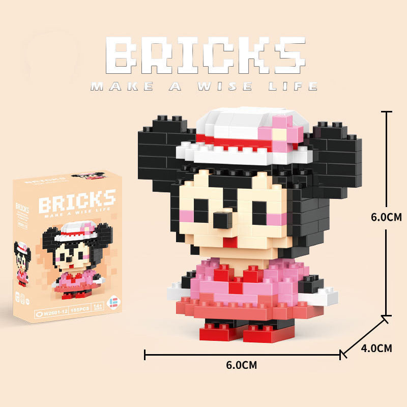 Cartoon Figurine Building Blocks