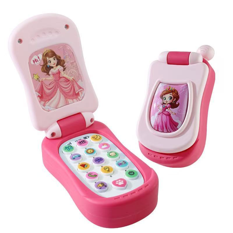 Fun Cartoon Music Flip Phone Toy