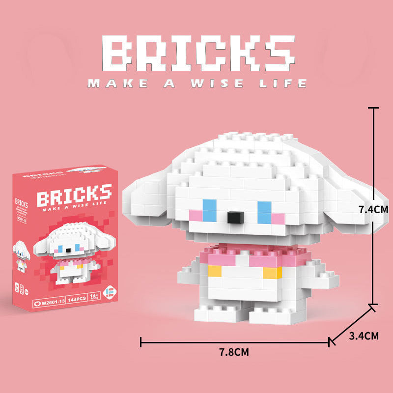 Cartoon Figurine Building Blocks