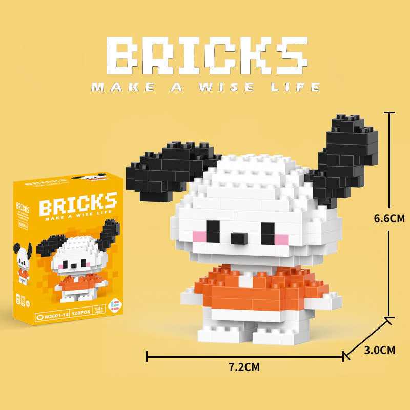 Cartoon Figurine Building Blocks
