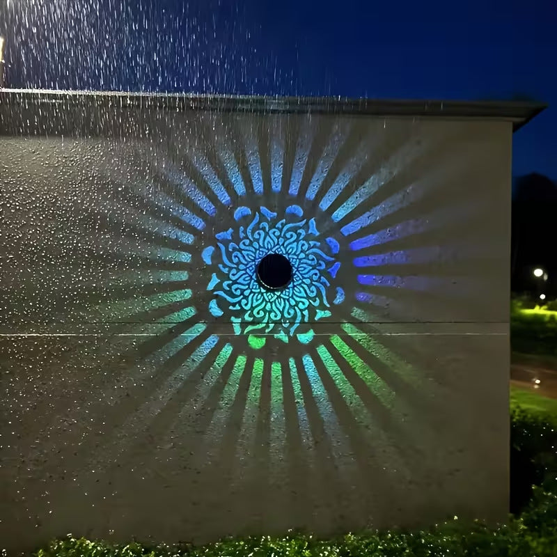 🌼 ☀️Solar Garden Projection Light – Waterproof Auto ON/OFF Outdoor Decorative Landscape Lamp