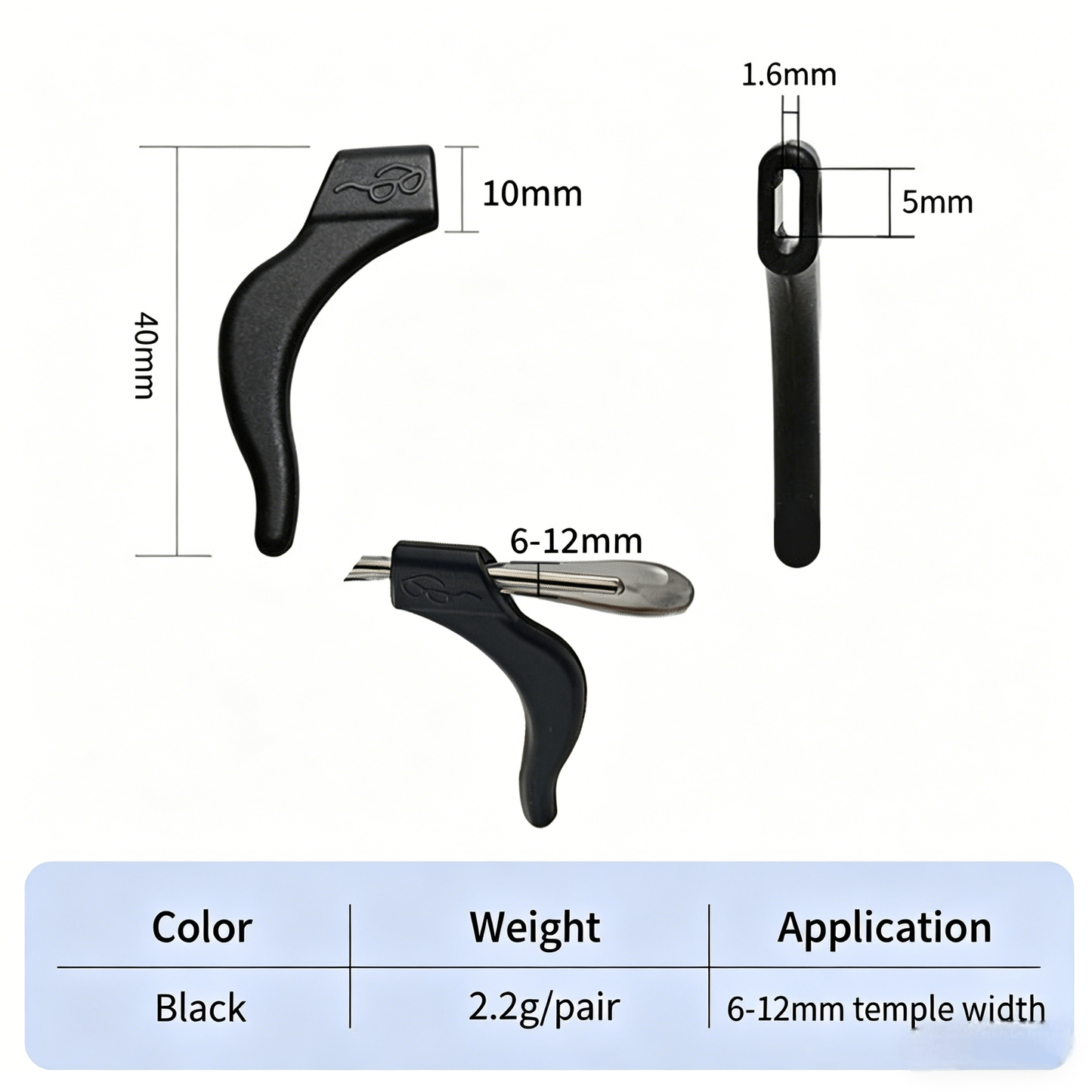 【5 Pairs】Eyeglass Holder Ear Grip