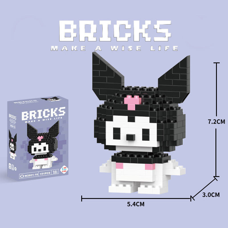 Cartoon Figurine Building Blocks