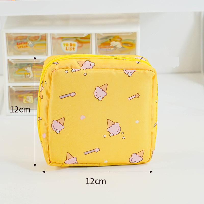 Creative Minimalist Sanitary Pad Storage Bag, also suitable for cosmetics, keychains, and data cables