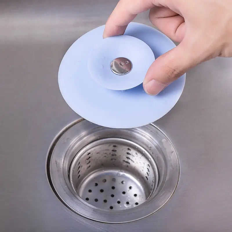 【2pcs】2-in-1 Drain Stopper & Strainer - Hair Catcher for Shower, Bathtub