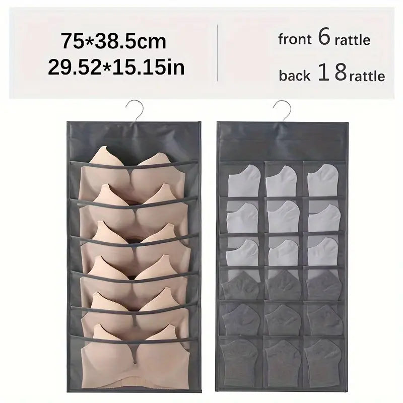Double-Sided Hanging Bra & Socks Pouch