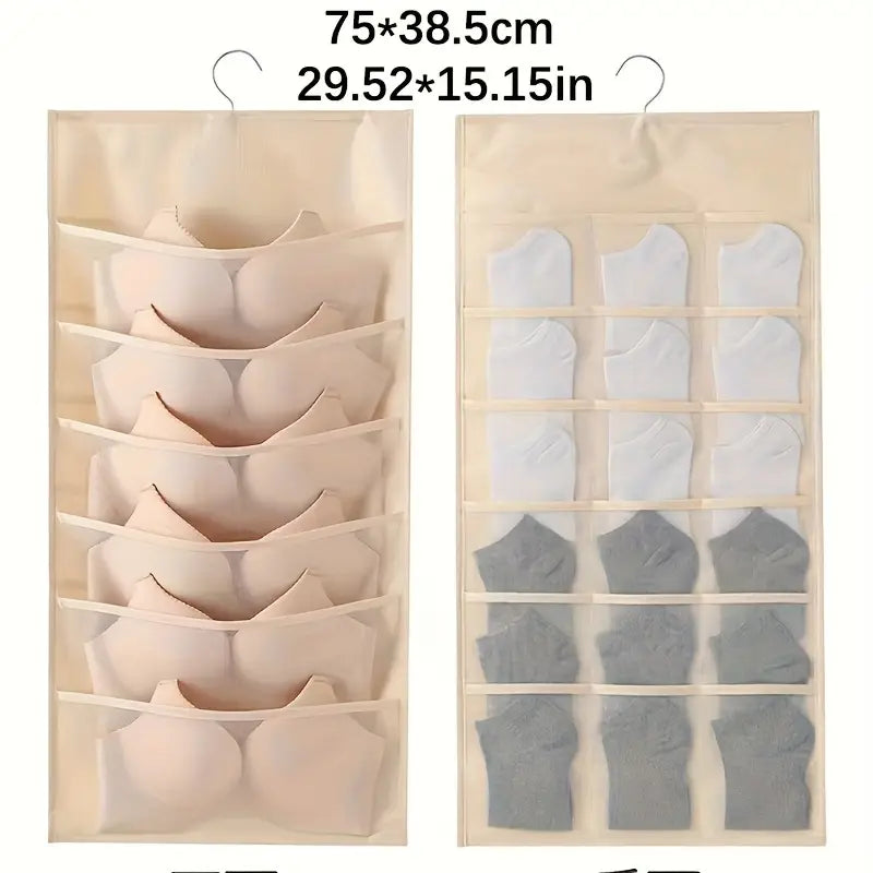 Double-Sided Hanging Bra & Socks Pouch