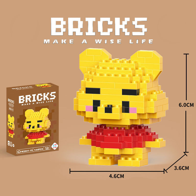 Cartoon Figurine Building Blocks