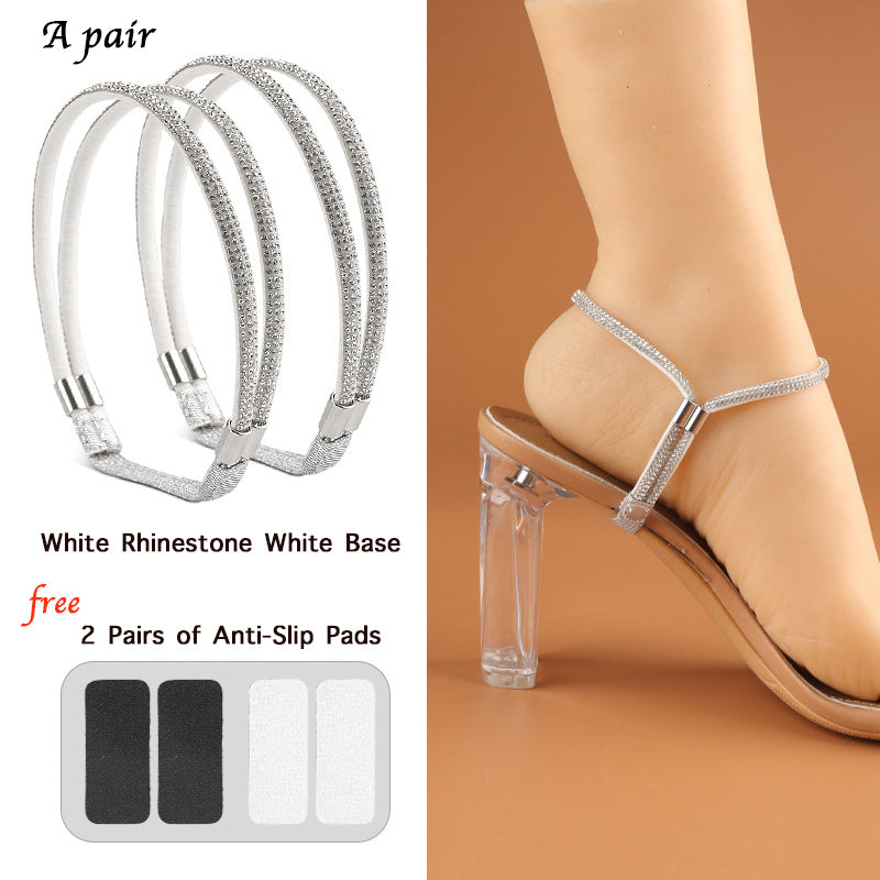Rhinestone Anti-Slip Heel Strap | High Heel Shoe Fixing Band