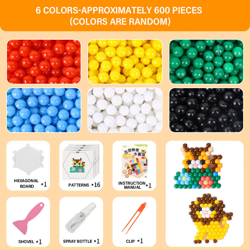 DIY Magic Aqua Beads Water-Fusing Toy