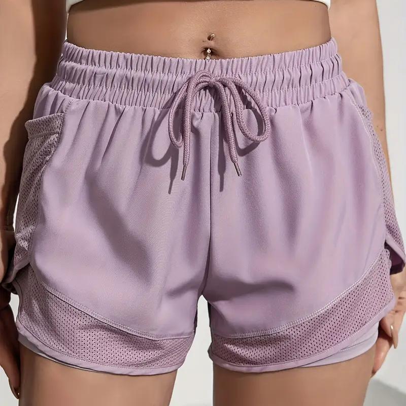 Women's 2-in-1 Yoga Shorts With Quick-Drying Fabric