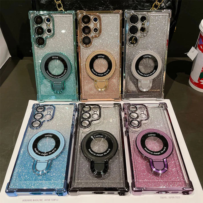 Glossy Gradient Magnetic Phone Cases for Samsung