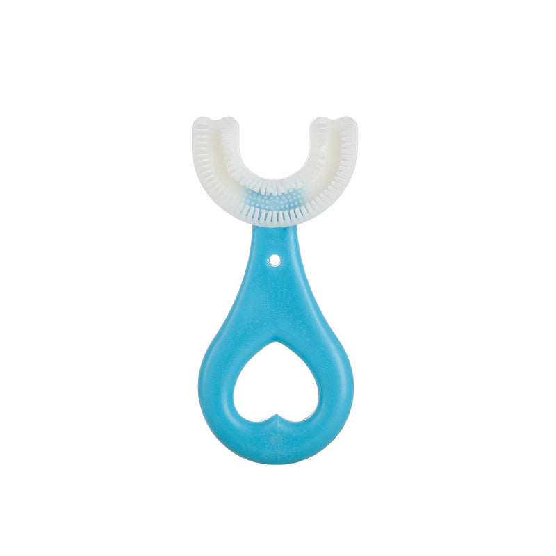 Kids U-Shaped Manual Toothbrush Baby Soft Bristle Mouthpiece Toothbrush