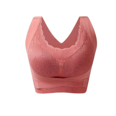 Cross-back Seamless Side-Support Bra