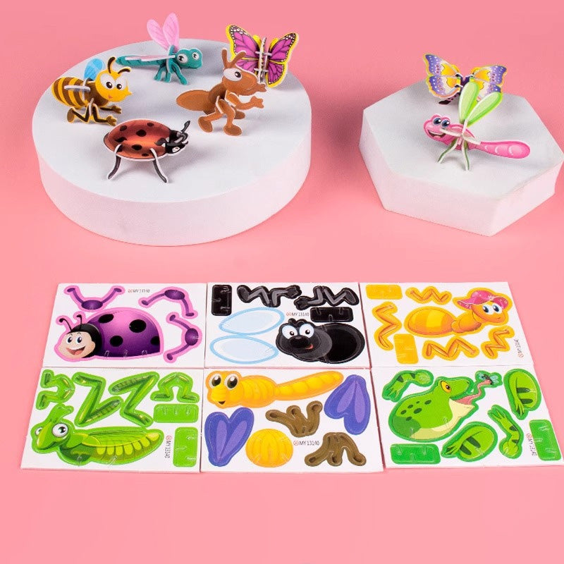 3D Fun Insect Puzzle for Kids – Creative DIY Educational Toy