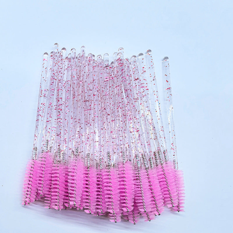 Crystal Rod Colored Eyelash Brush, Multi-Color, Soft & Portable