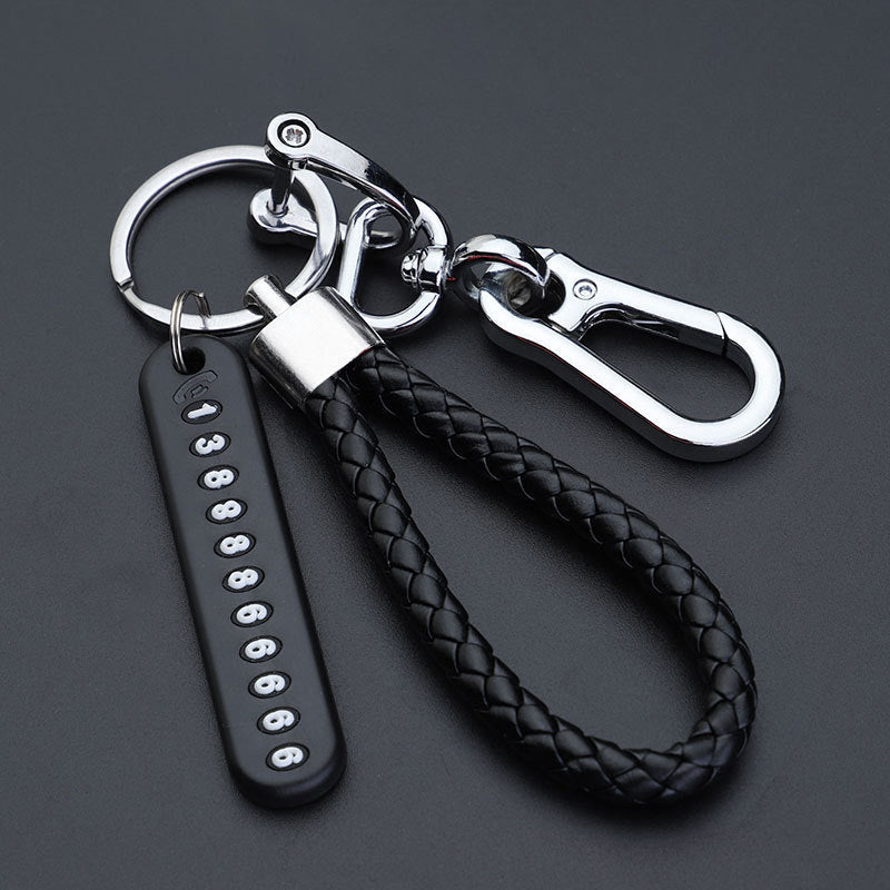 Anti - lost Keychain With Phone Number