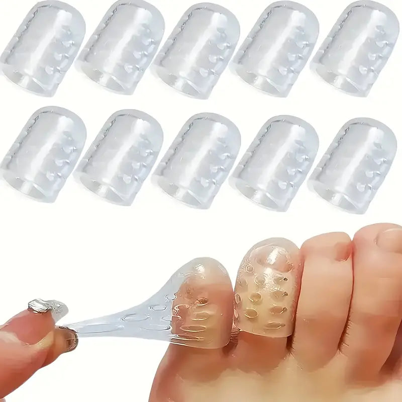 10pcs Clear Breathable Anti-Friction Foot Protectors