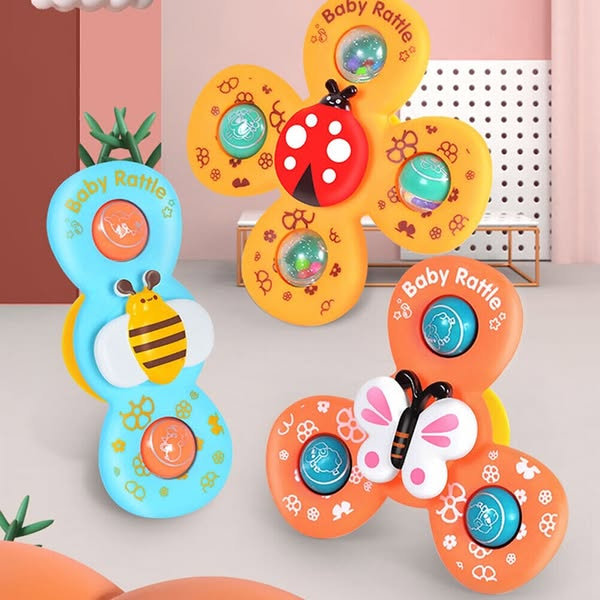 suction cup rotating toy set