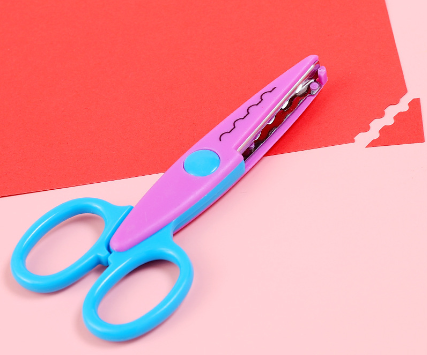 Children's DIY sawtooth wavy scissors, art paper cutting