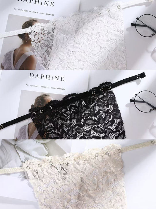 【3 Pcs】Lace Set with Anti-Exposure Design