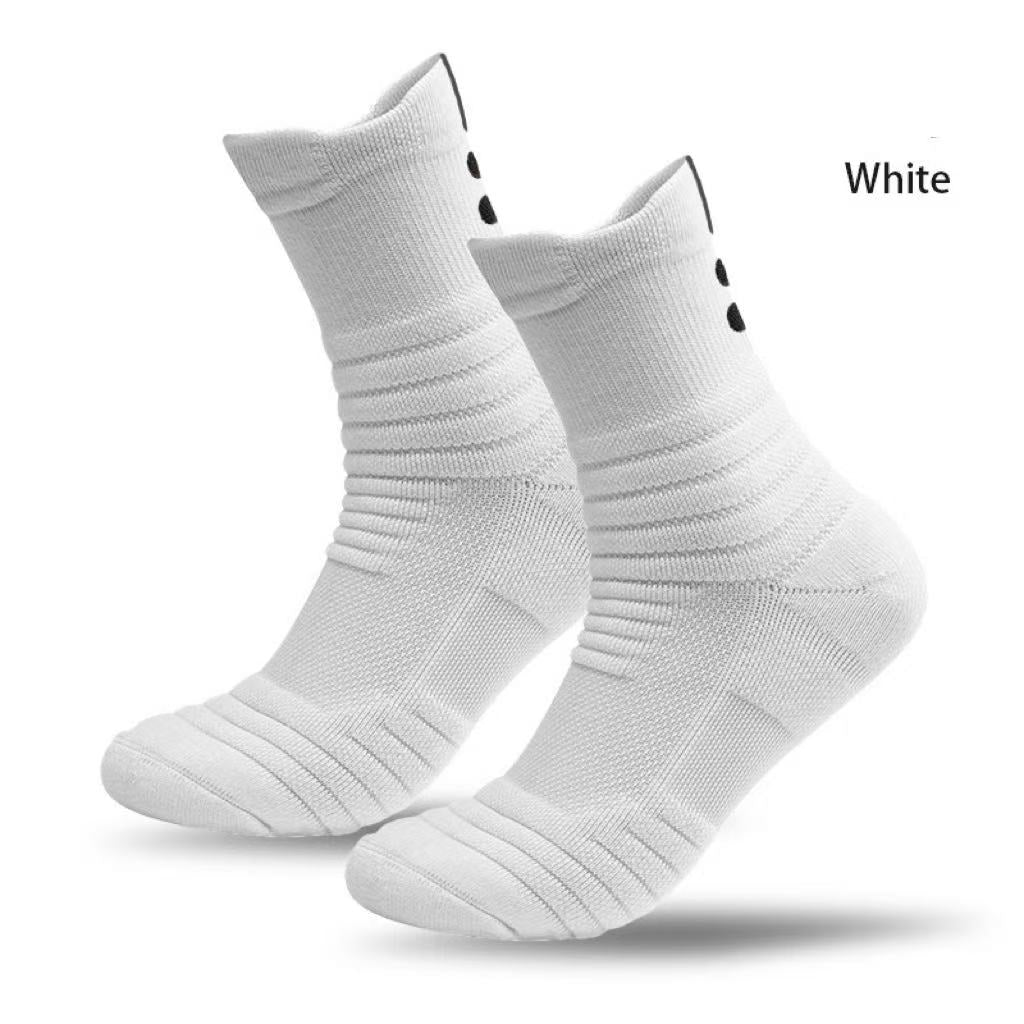 【3 pairs】Men's basketball socks, breathable and non-slip, outdoor sports socks