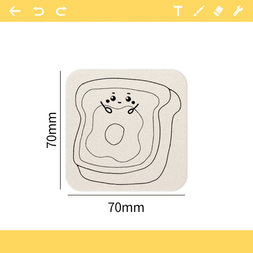 3D Sponge Canvas Round Paper, Color First and Then Drip Water to Create a 3D Artwork