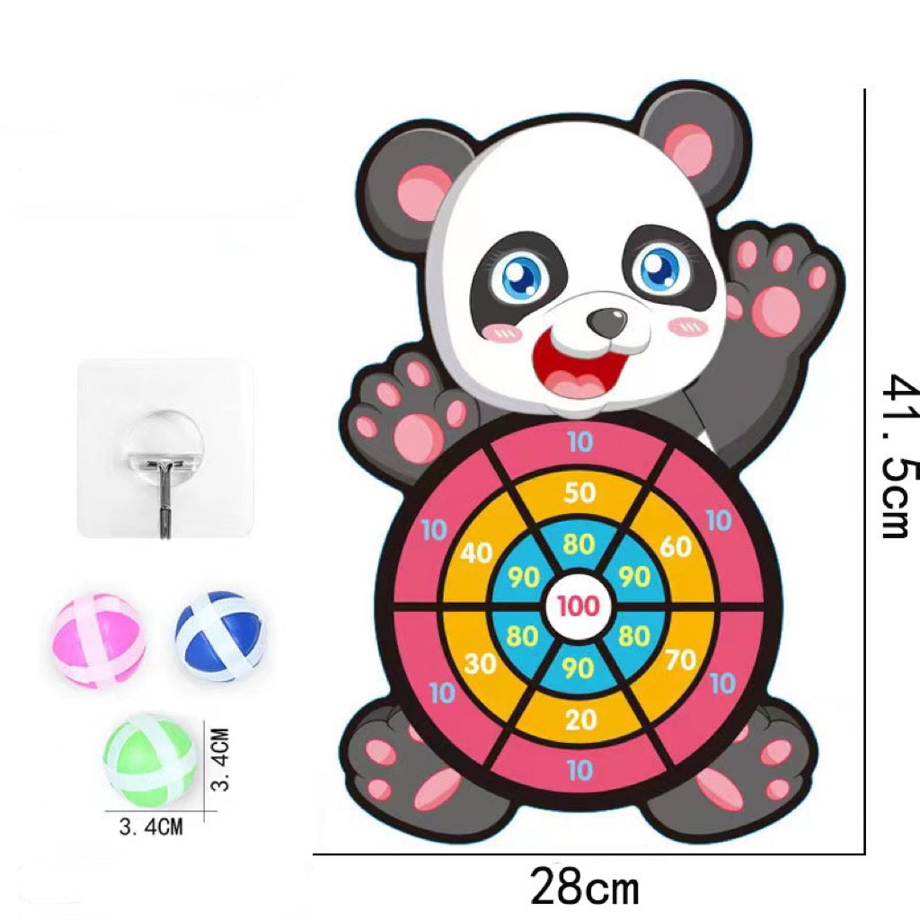 Children's Throwing Target Toy, Cartoon Target with Soft Ball Tossing