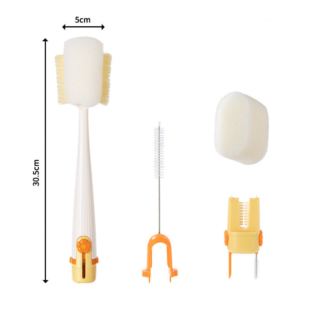 Upgraded 5-in-1 Multi-Functional Sponge Brush — Cleans Cups, Thermoses, Baby Bottles, and More