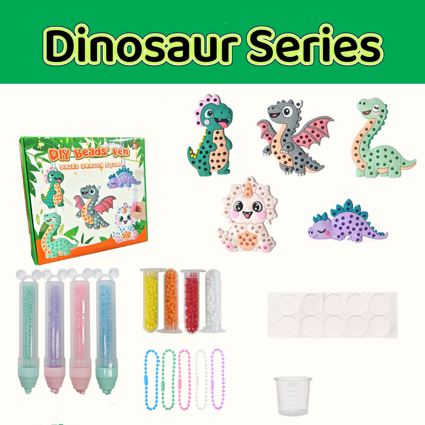 Kids DIY Diamond Sticker Cartoon Craft Kit — Reusable & Stick-On