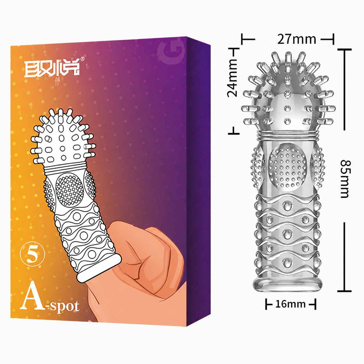 Pleasure-enhancing Reusable finger cot