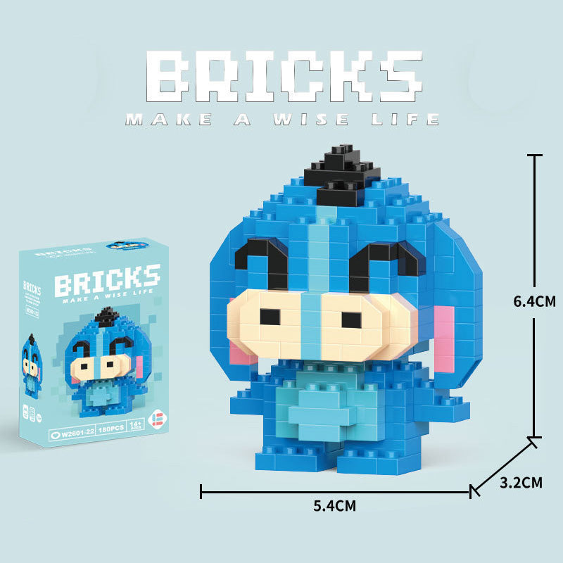 Cartoon Figurine Building Blocks