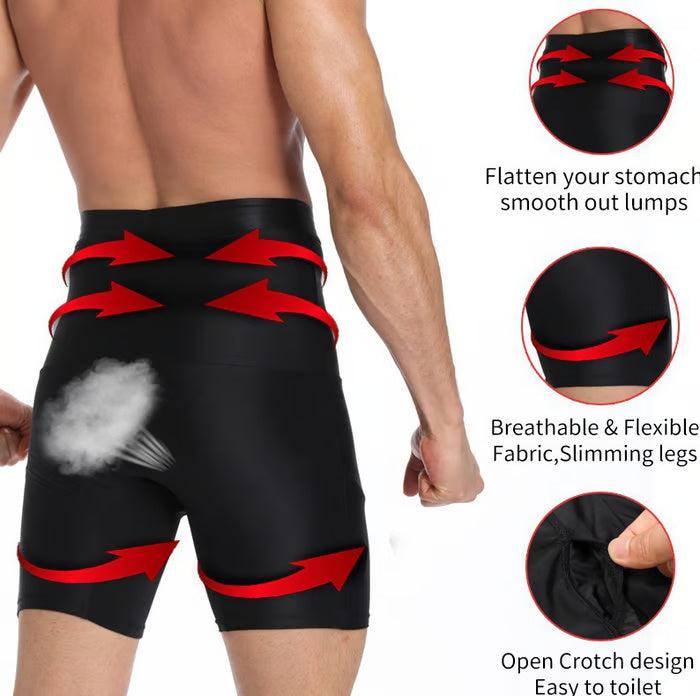 🧵Men’s High-Quality Breathable Shapewear Shorts – High-Waist Tummy Control, Hip & Thigh Shaper