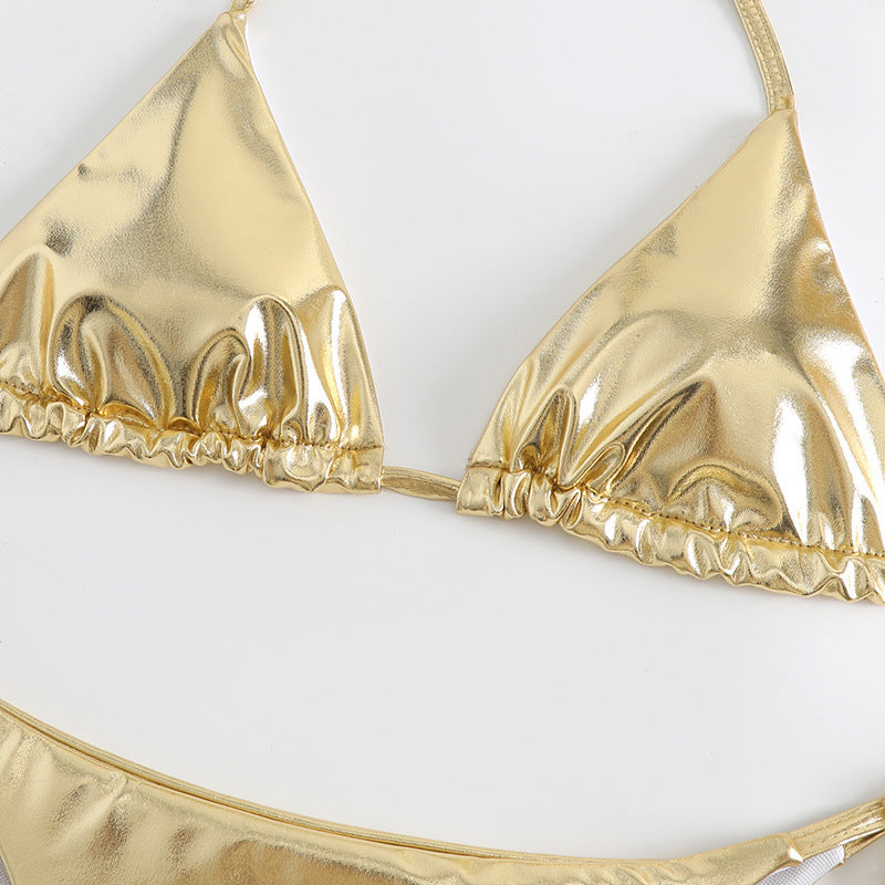 Sexy lace-up bikini swimsuit