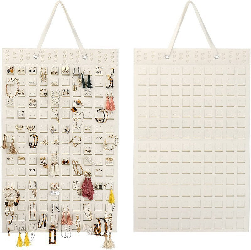Felt Earring Organizer Pouch - Wall-Mounted Jewelry Storage Bag