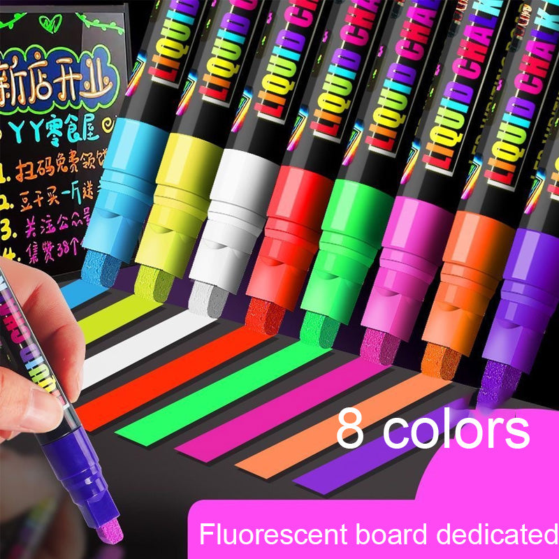 LED Fluorescent Marker Pen – Erasable Chalk Pen