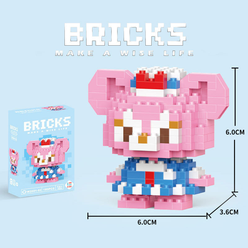 Cartoon Figurine Building Blocks