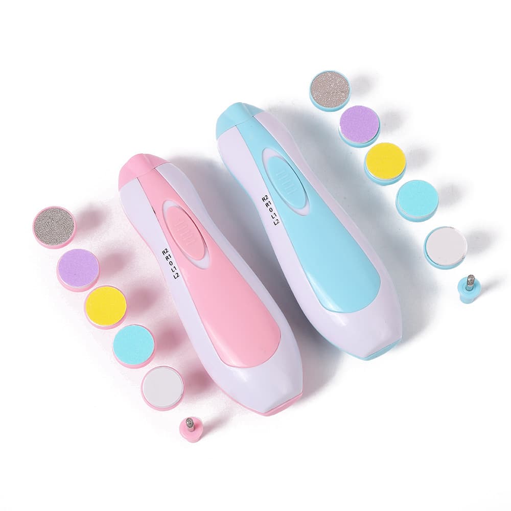 Premium LED Baby Nail Trimmer Set– Safe & Quiet Electric File with Light