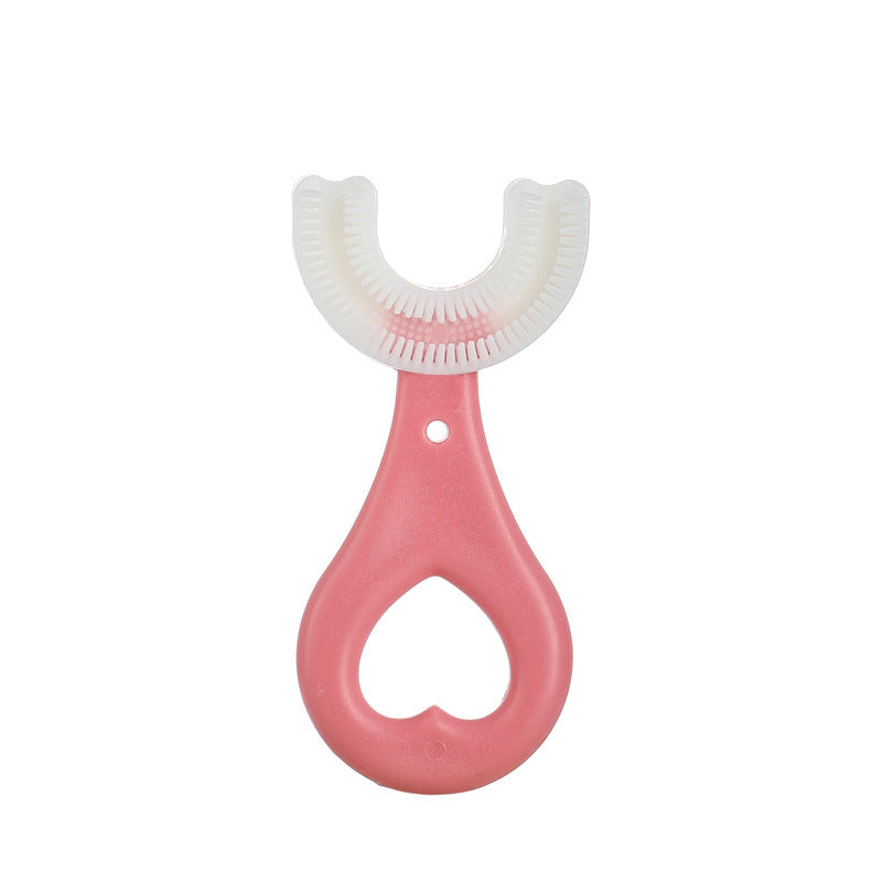 Kids U-Shaped Manual Toothbrush Baby Soft Bristle Mouthpiece Toothbrush